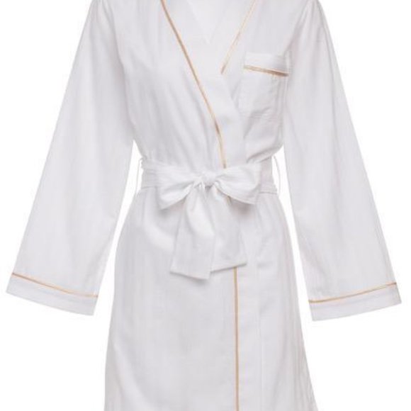 NWT KIP 100% Turkish Cotton Robe - Lily White (Small) - Picture 3 of 4